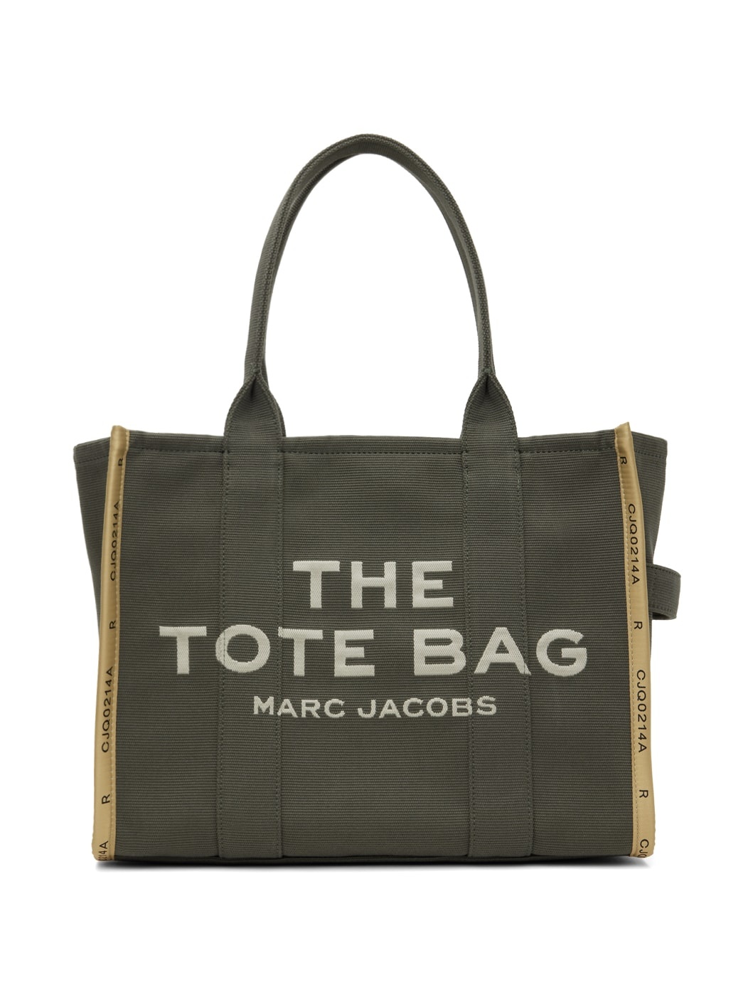 Khaki 'The Jacquard Large' Tote - 1