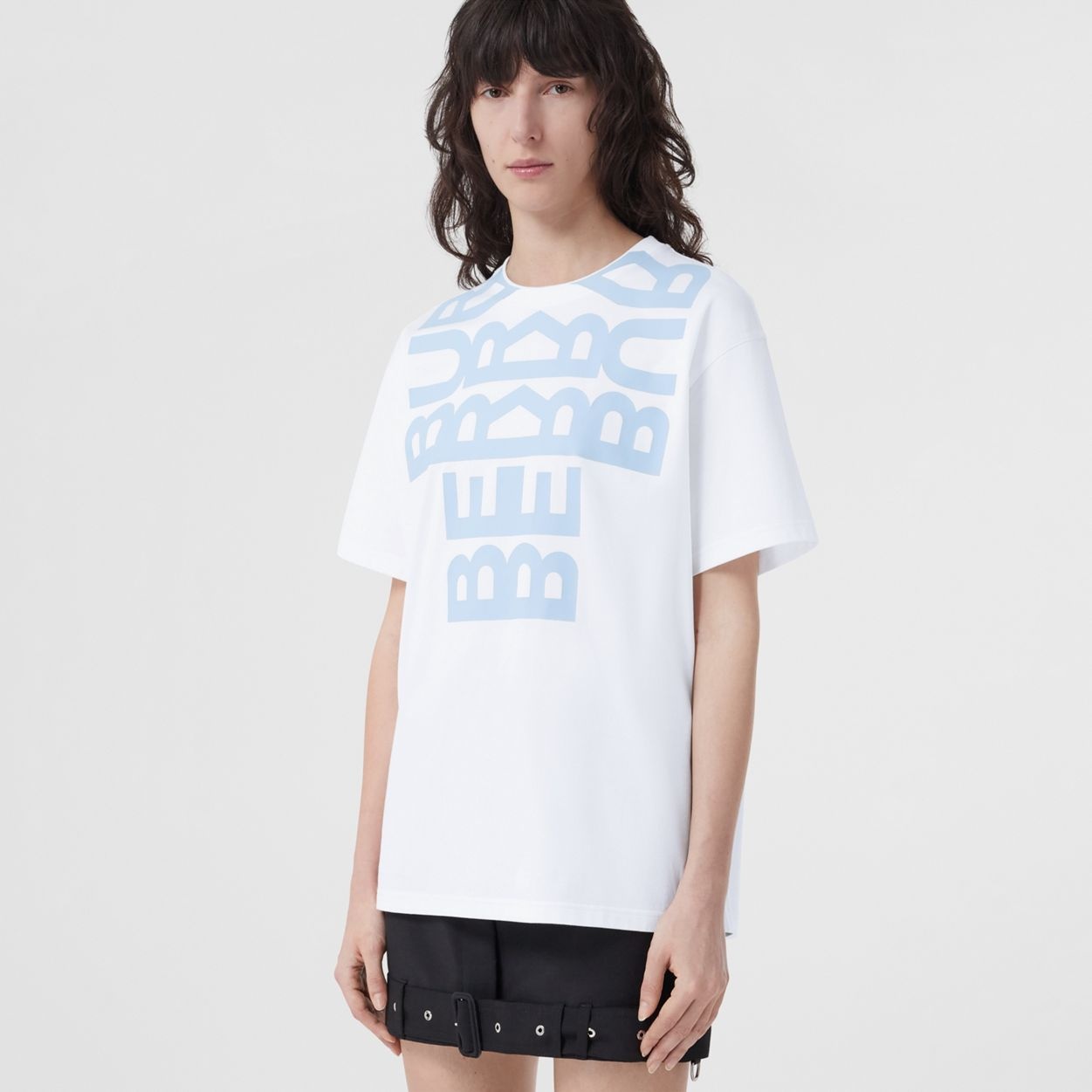 Logo Print Cotton Oversized T-Shirt - 2