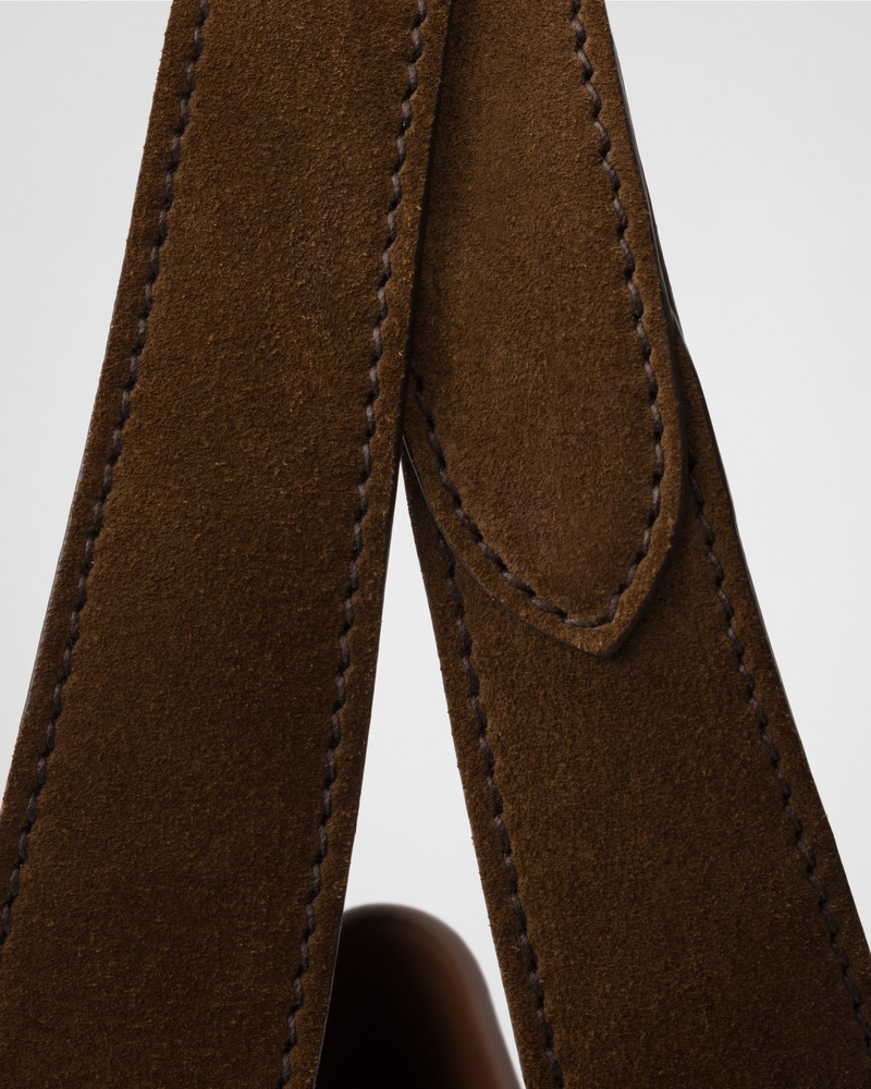 Mini suede shopping bag 6