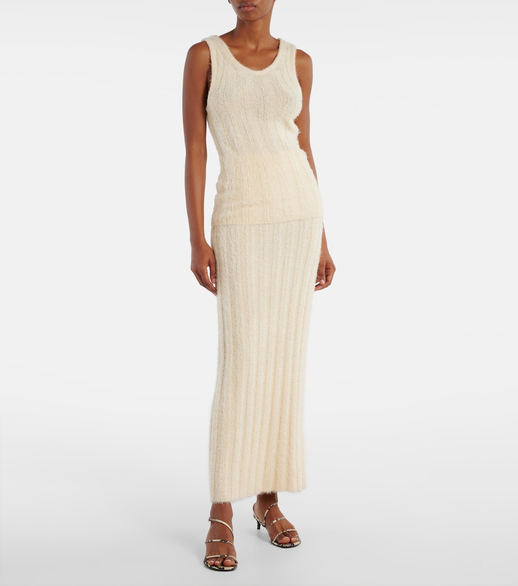Claire silk and cashmere maxi skirt - 2