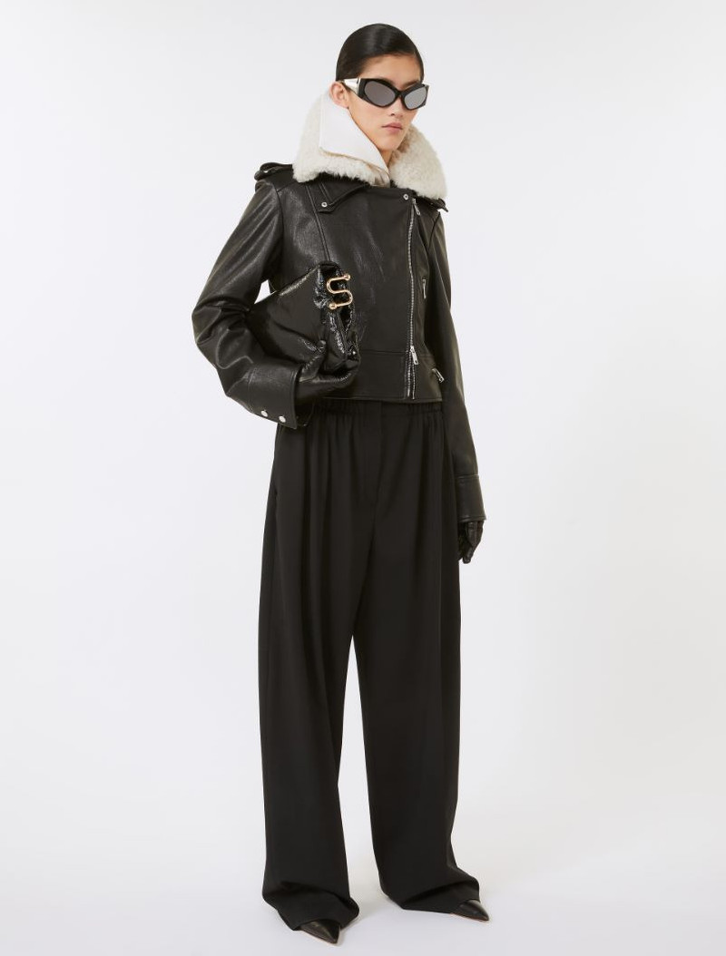 Sportmax Leather biker jacket outlook