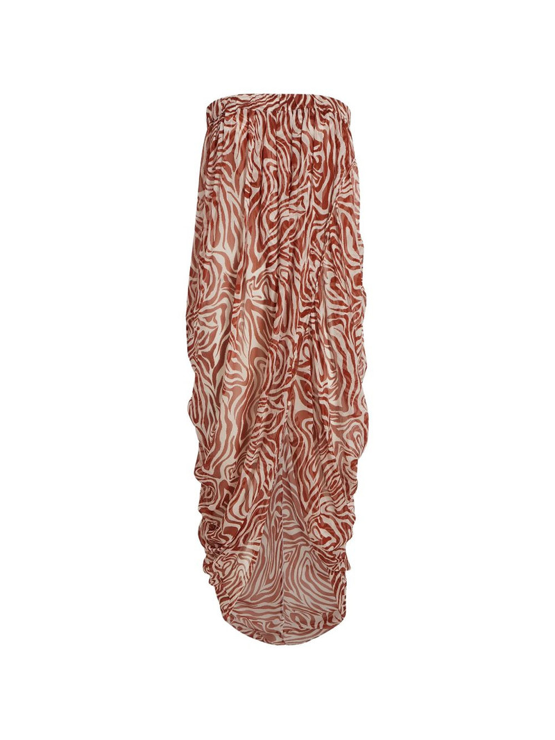 zebra-pattern asymmetric dress 1