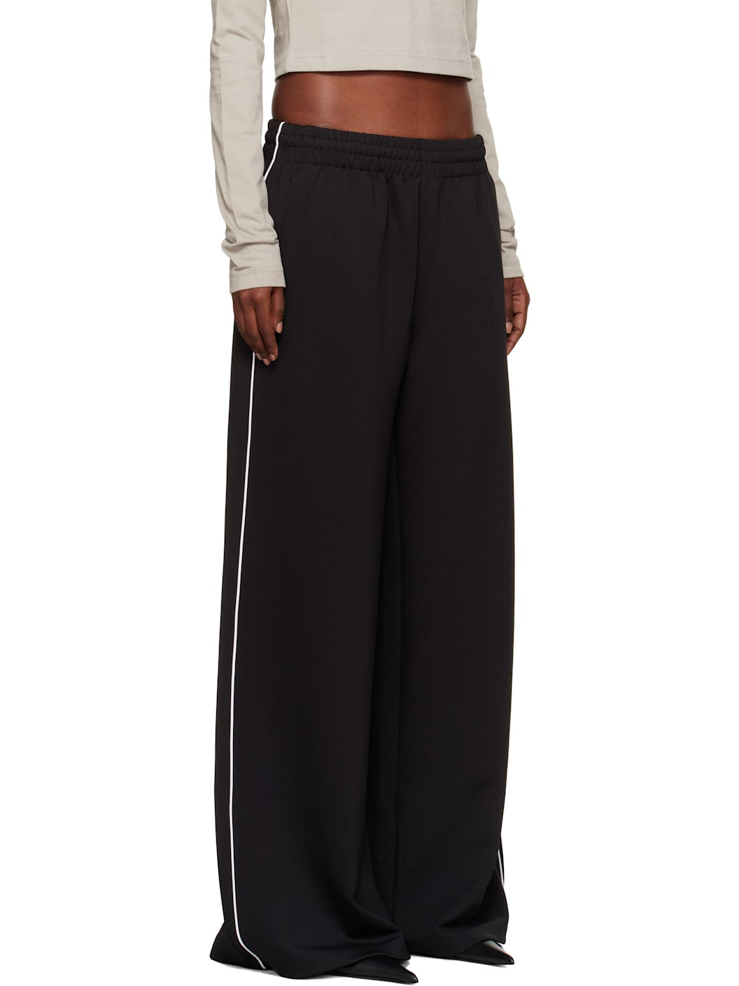 Black DNA Flared Track Pants - 2
