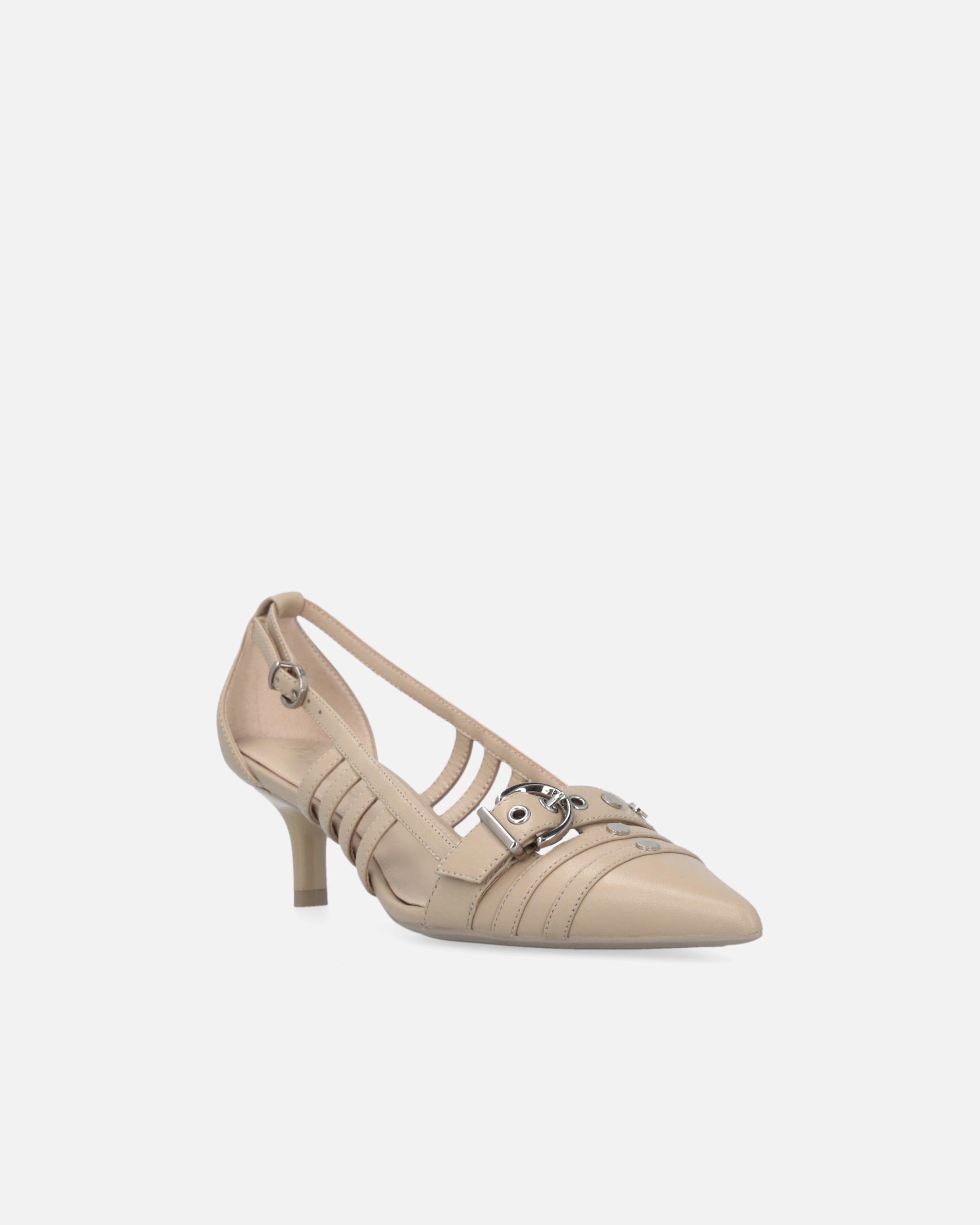 POINTED NAPPA LEATHER SLINGBACK PUMPS - 2