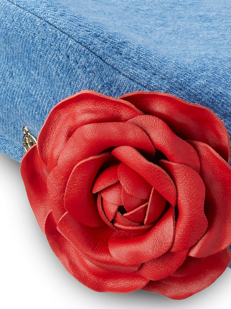 MAISON MICHEL Augusta rose-detailed hat outlook