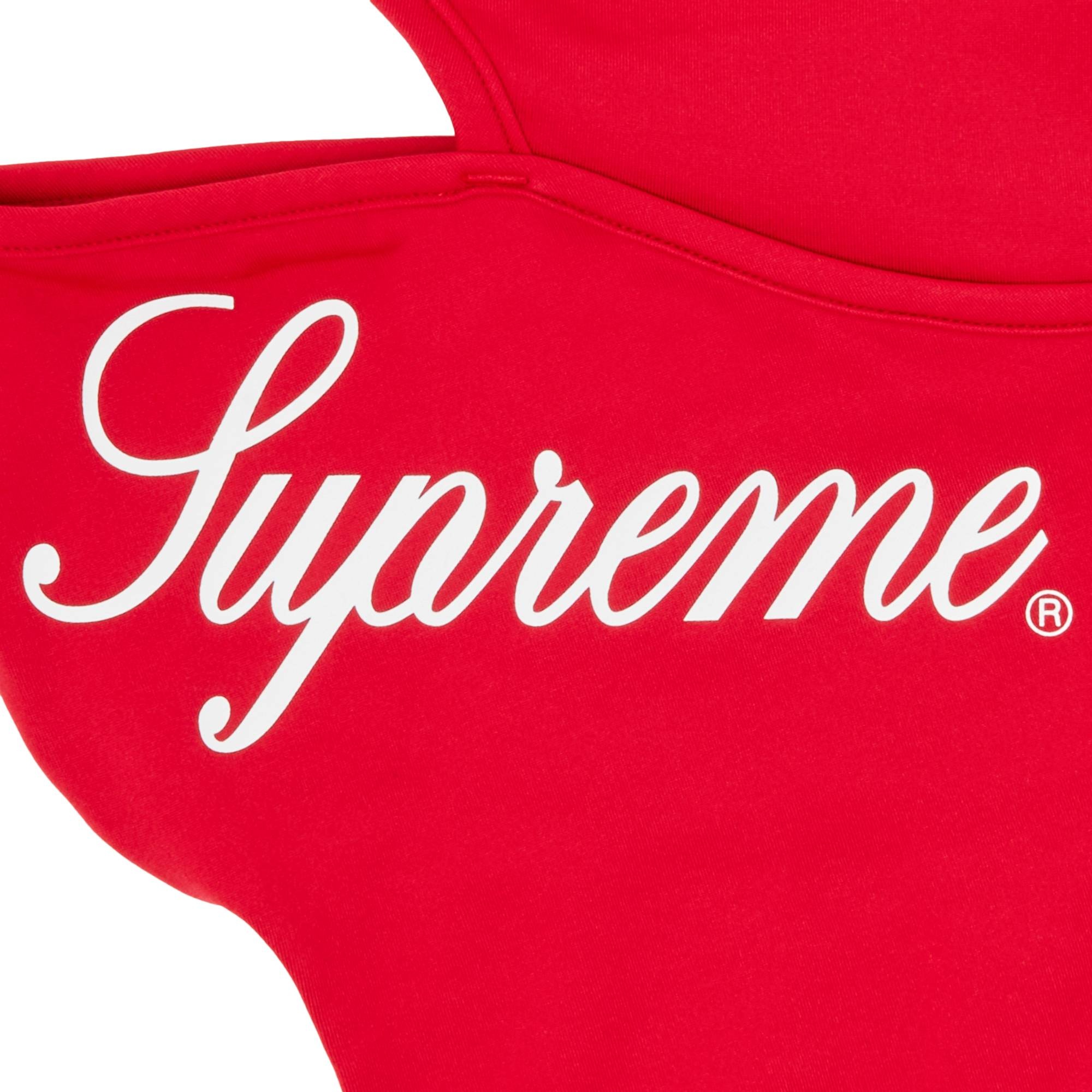 Supreme Script Lightweight Balaclava 'Red' - 3