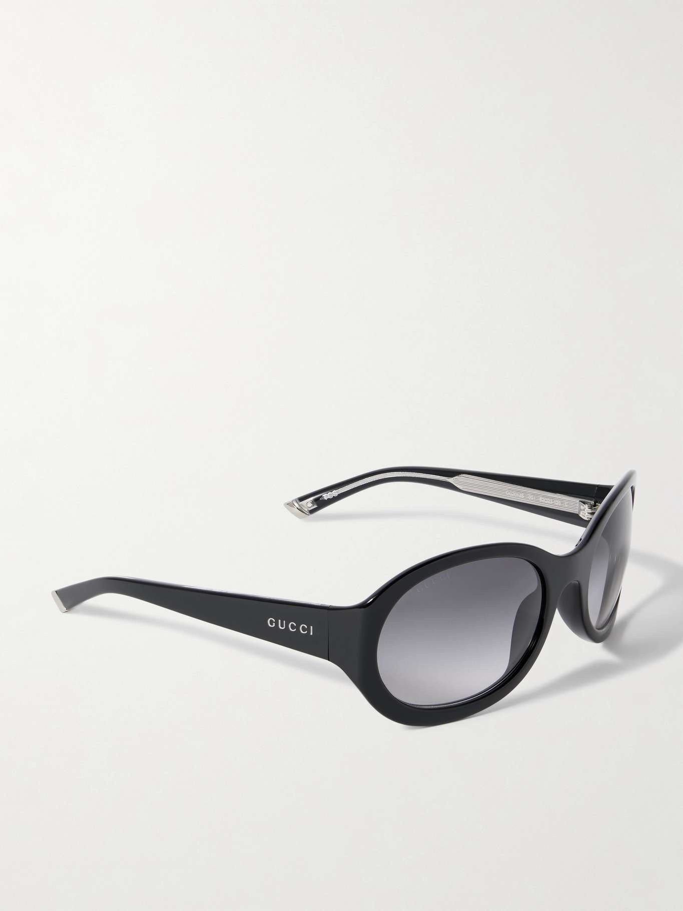 Round-frame acetate sunglasses Black - 3