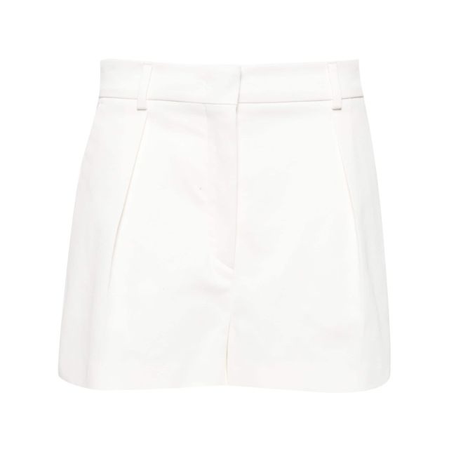 White shorts with pleats - 1