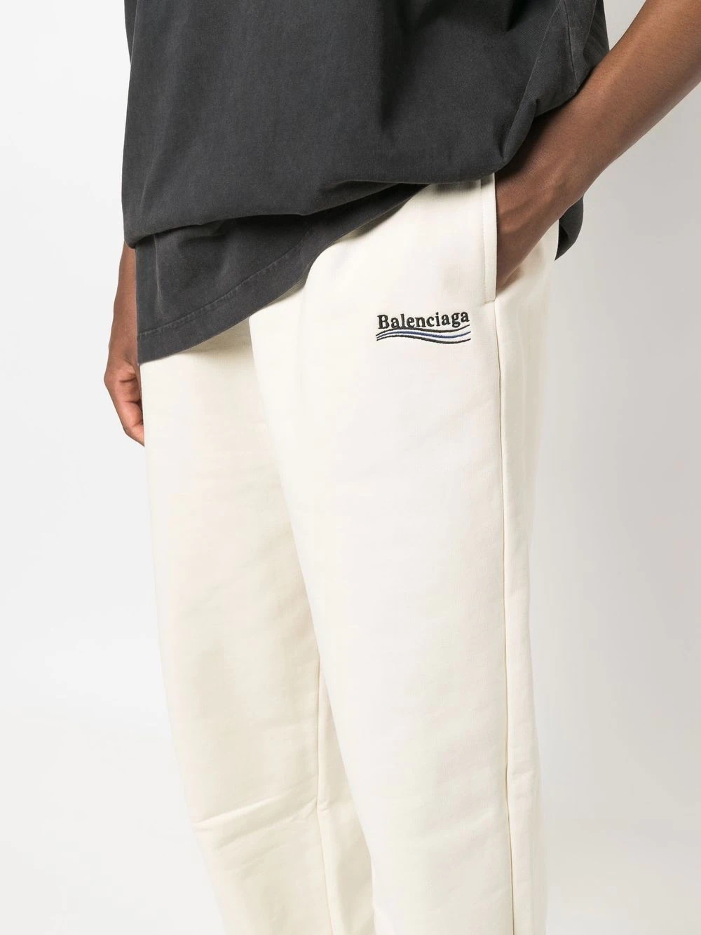 embroidered logo track pants - 5