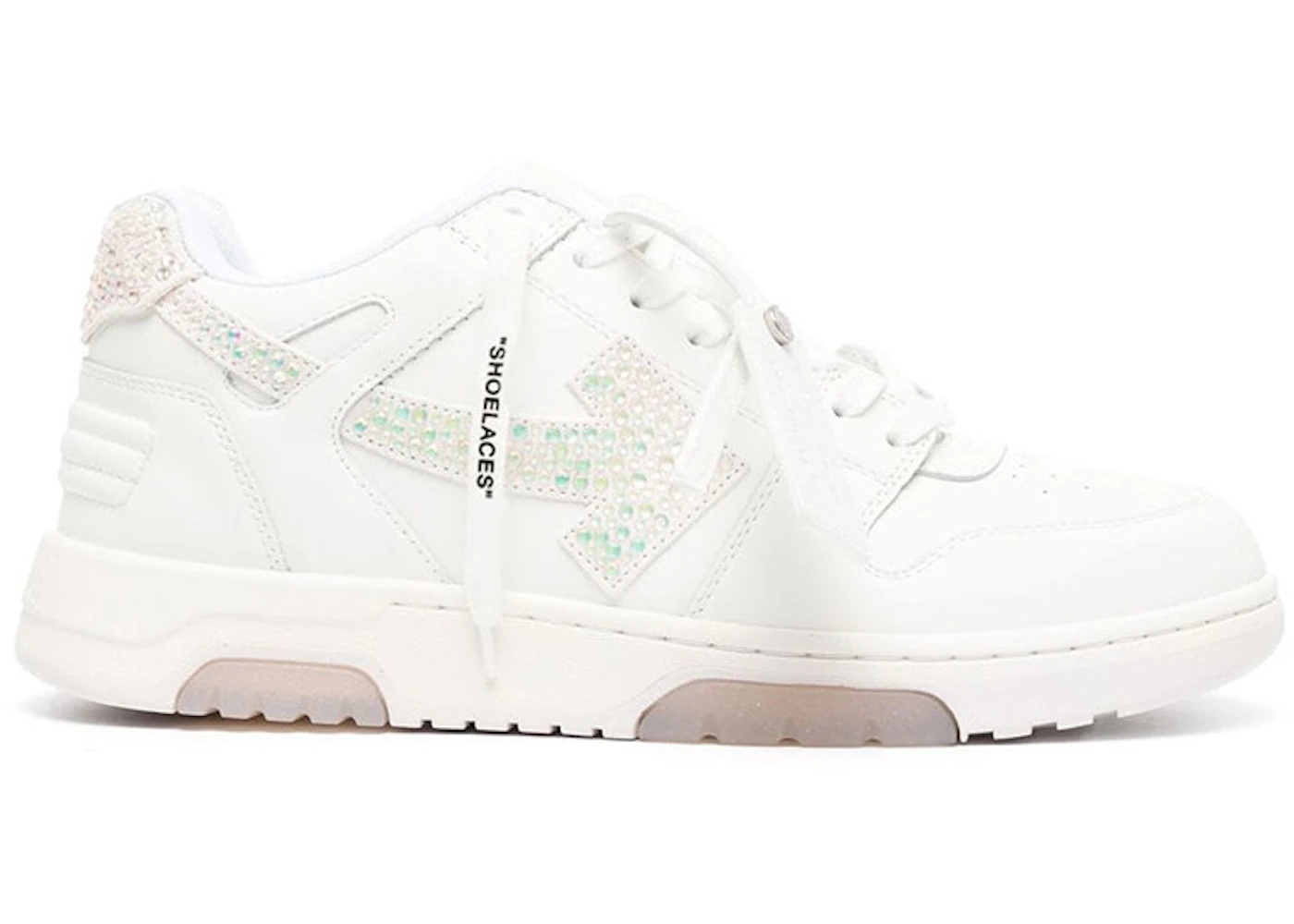 OFF-WHITE Out Of Office OOO Low Tops White Strass Arrow - 1