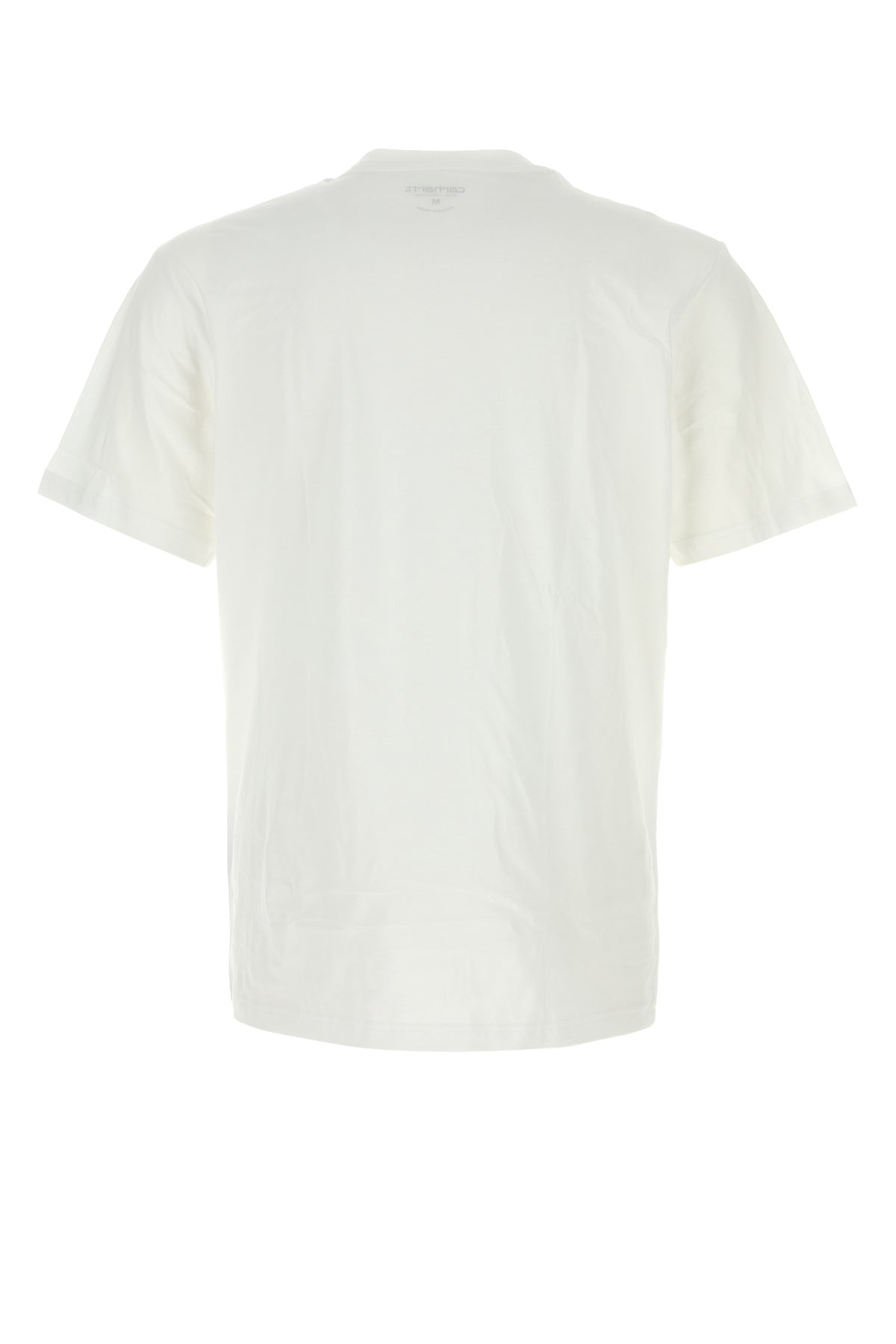 White cotton Standard Crew Neck T-shirt - 2