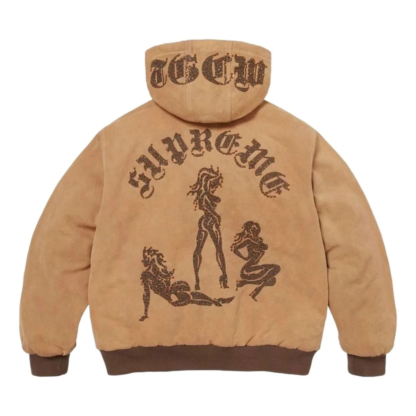 Supreme x The Great China Wall Hooded Work Jacket 'Tan' SUP-SS26-185-TAN - 1