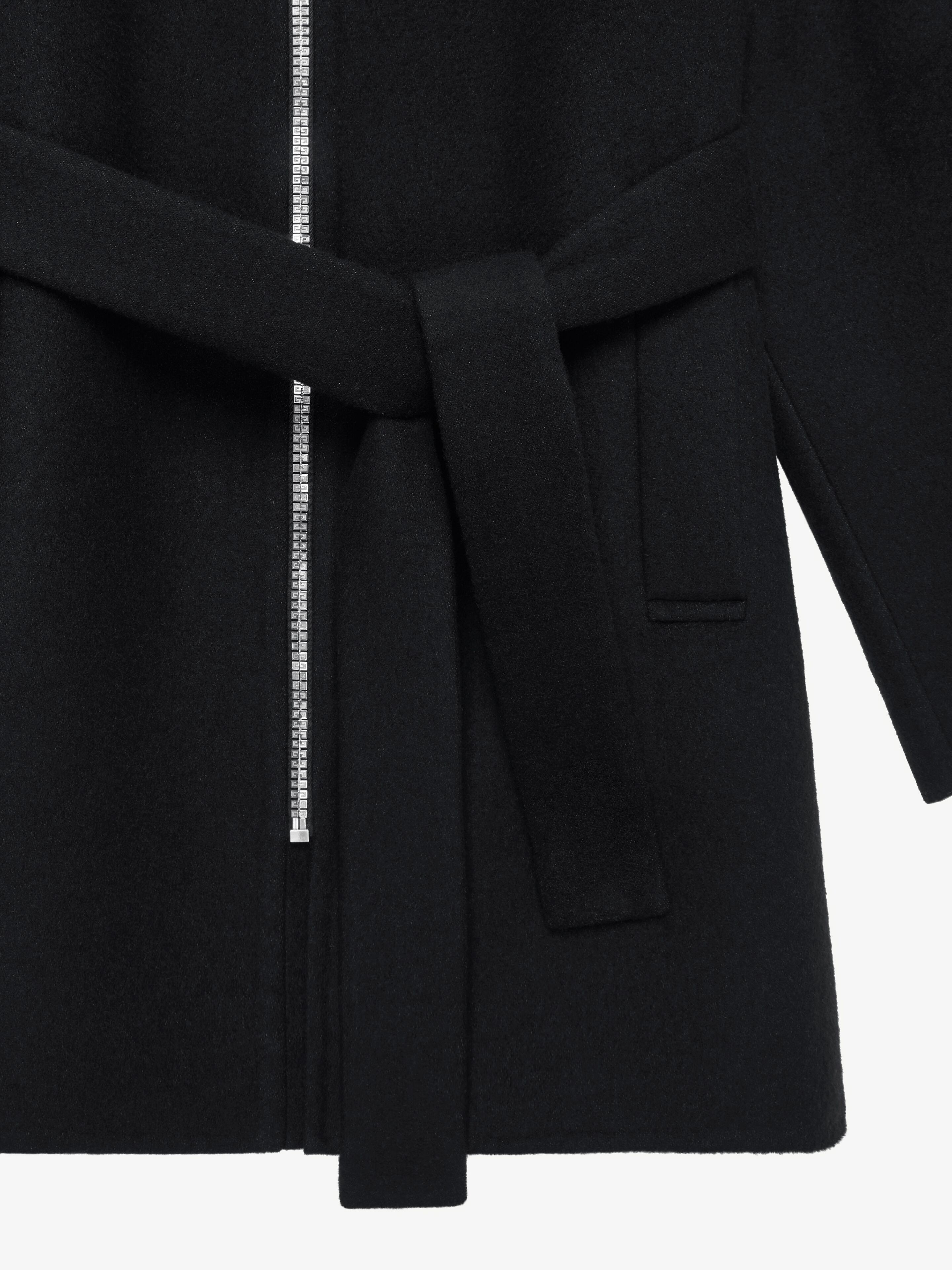 Double face wool and cashmere coat