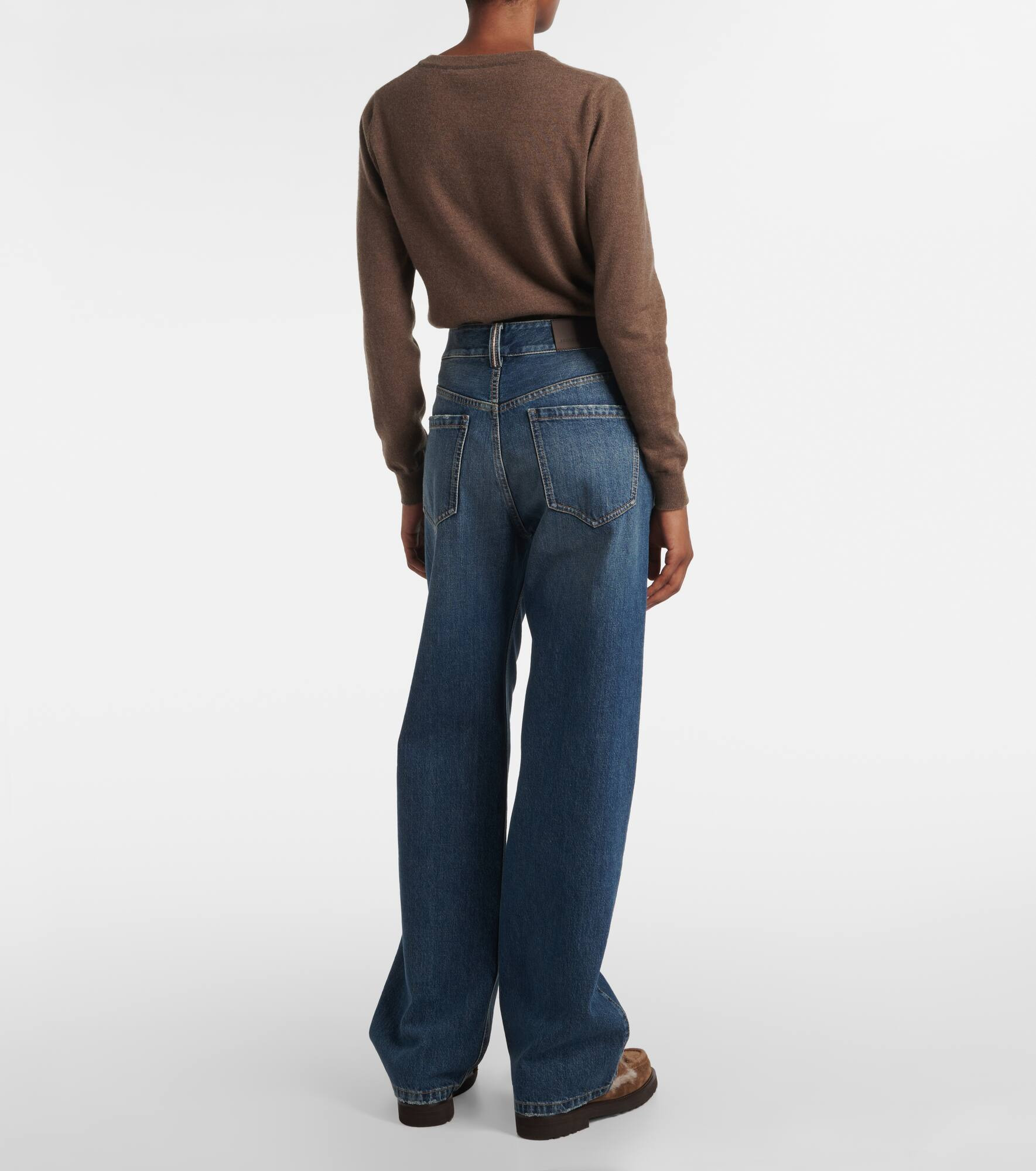 Monili high-rise wide-leg jeans - 3