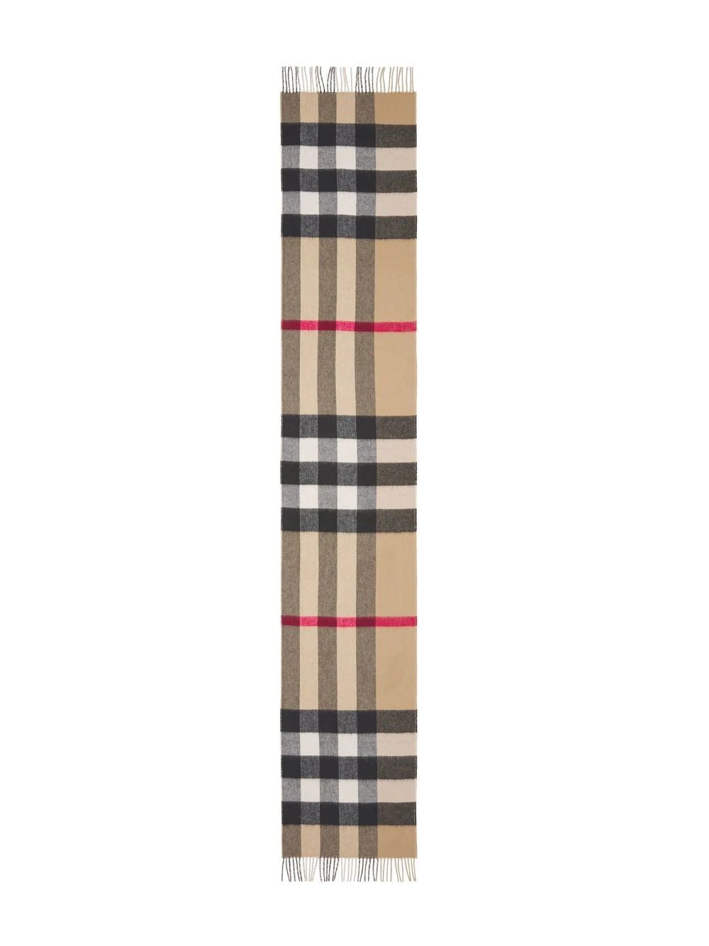 reversible check and monogram cashmere scarf - 4