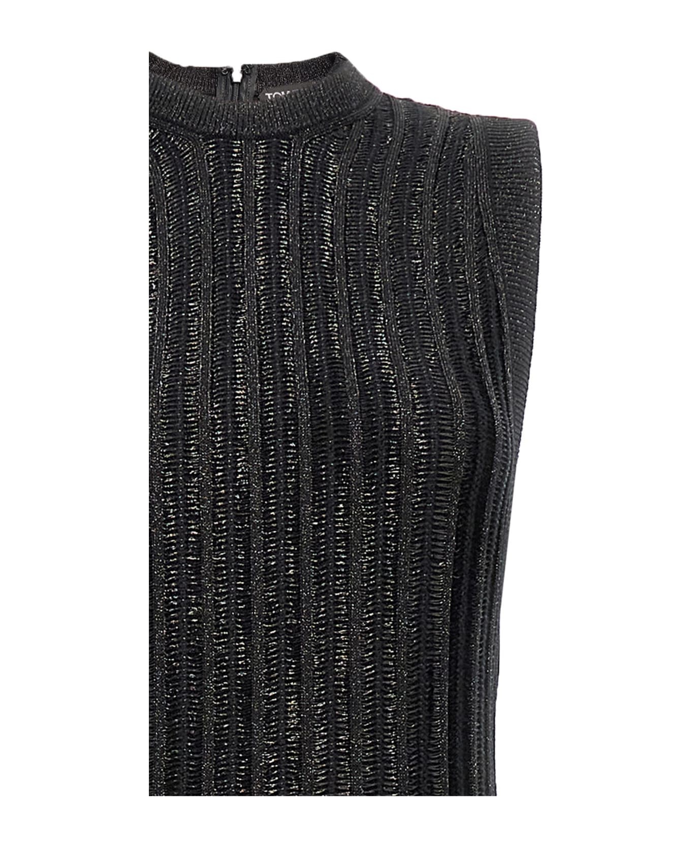 ワンピース TOM FORD FW24 Laminated knit dress (ACK524YAX749 LB999) TOM FORD Laminated Knit Dress | italist | REVERSIBLE