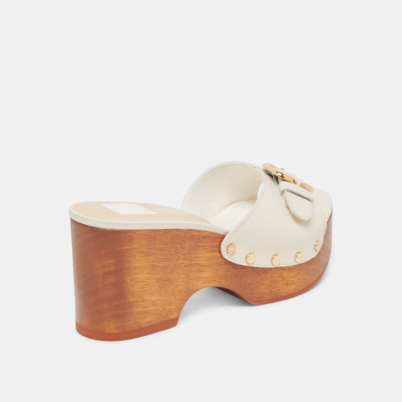 YALAH HEELS OFF WHITE LEATHER 5