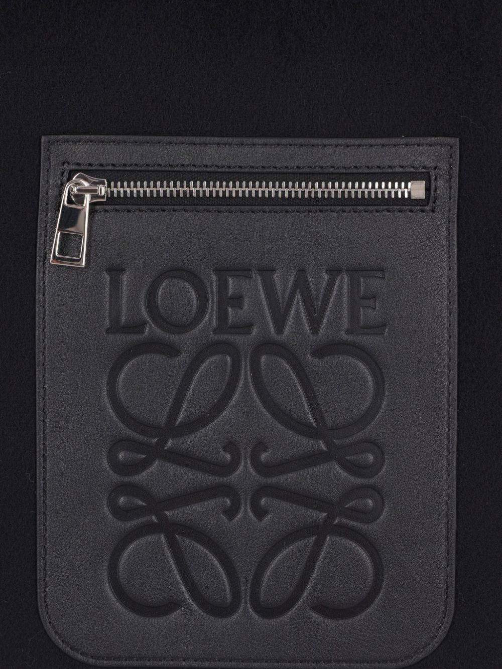 logo-patch fringed scarf - 2