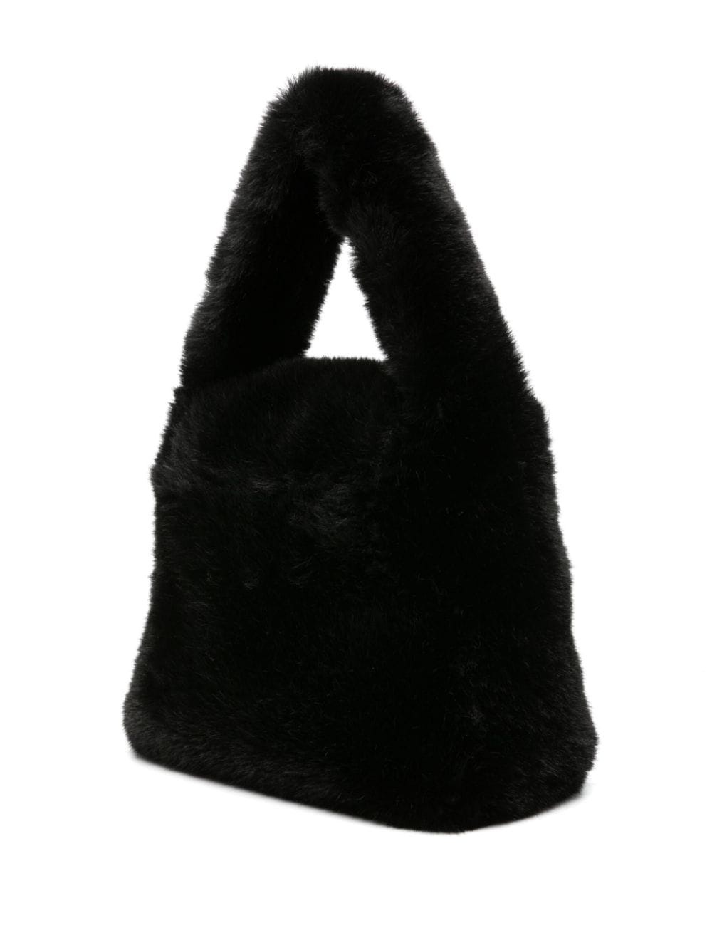 B Monogram-pin faux-fur tote bag - 3