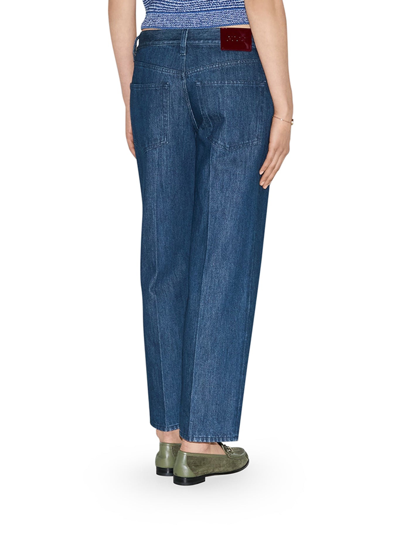 STRAIGHT FIT DENIM JEANS - 4