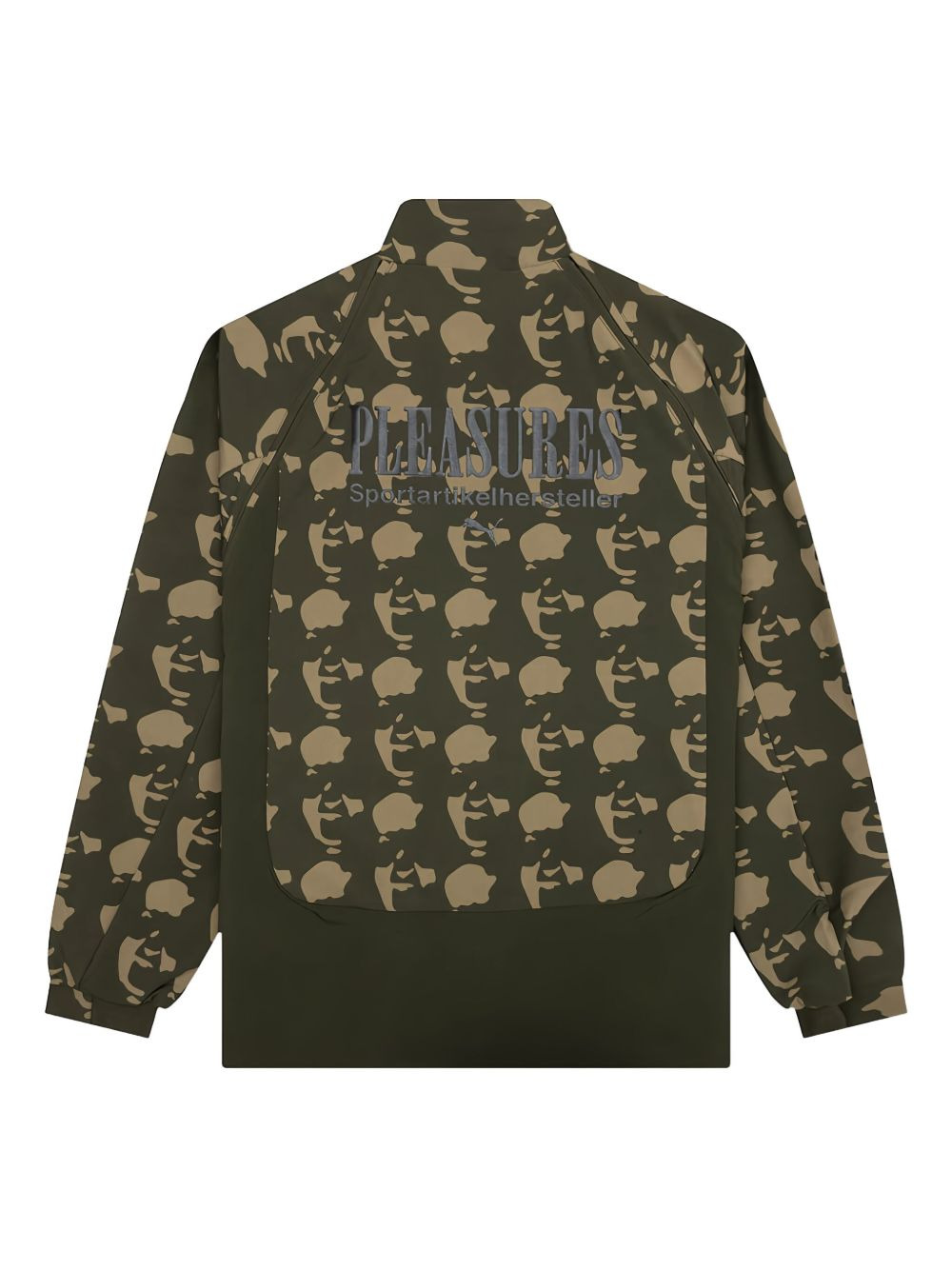 x Pleasures face-print zip jacket - 1
