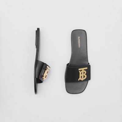 Burberry Monogram Motif Leather Sandals outlook