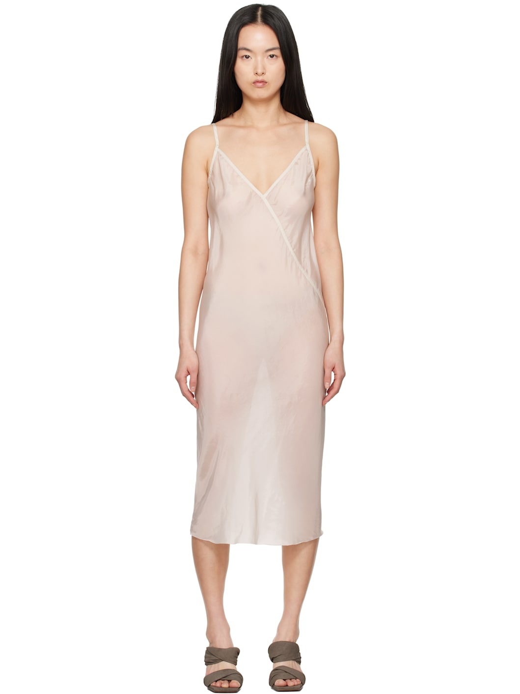 Off-White Hollywood Slip Midi Dress - 1