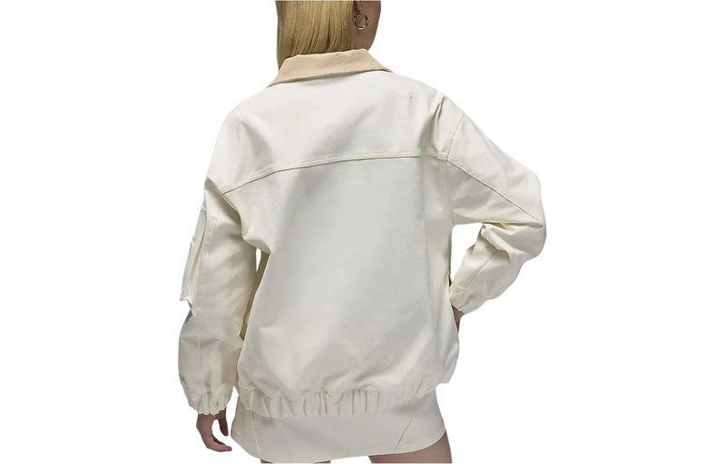 Jordan (WMNS) Air Jordan Renegade Jacket Asia Sizing 'Sail Brown' FN5675-133 outlook