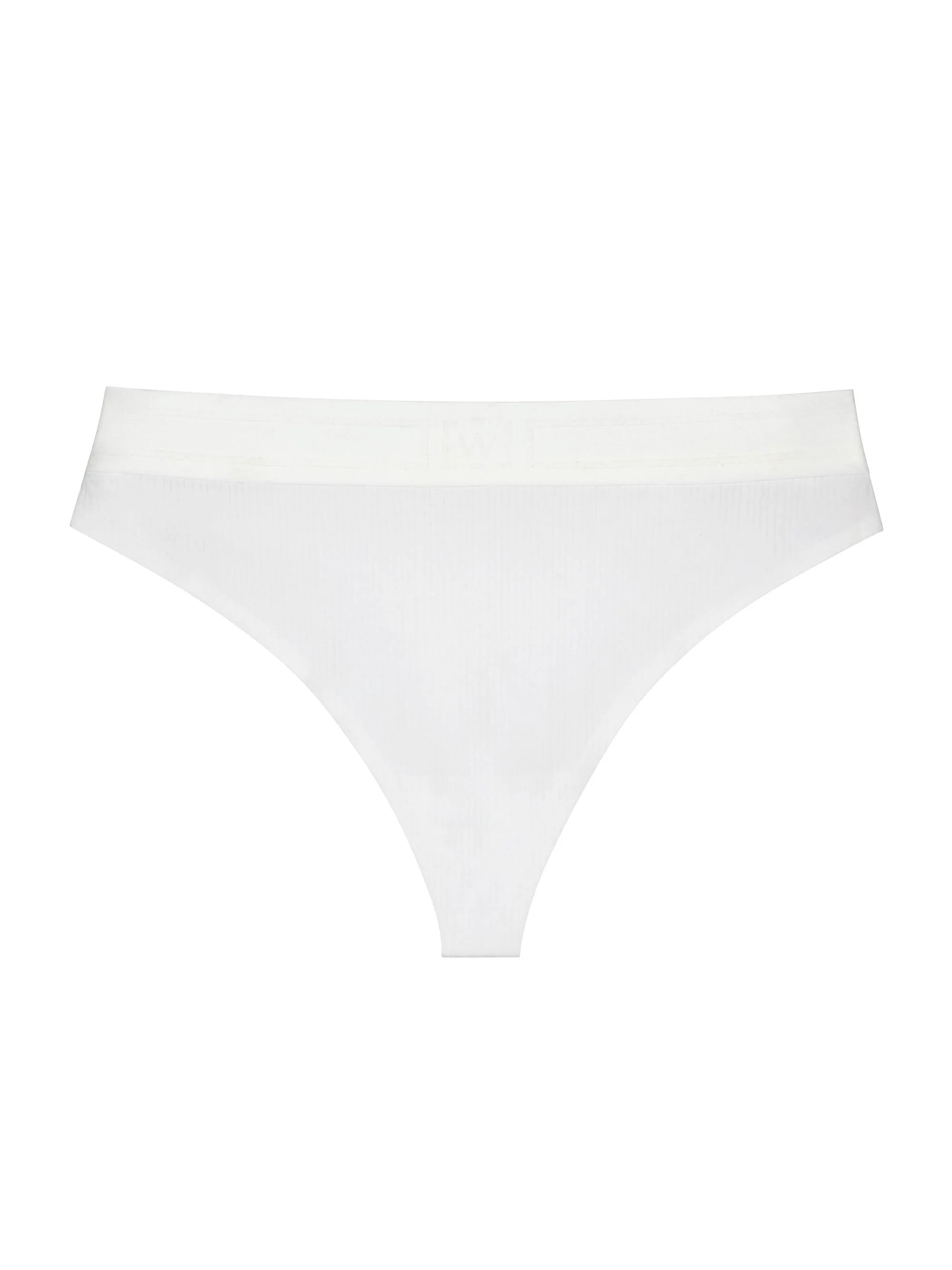 Women's Mid-Rise Thong - Pearl - 1