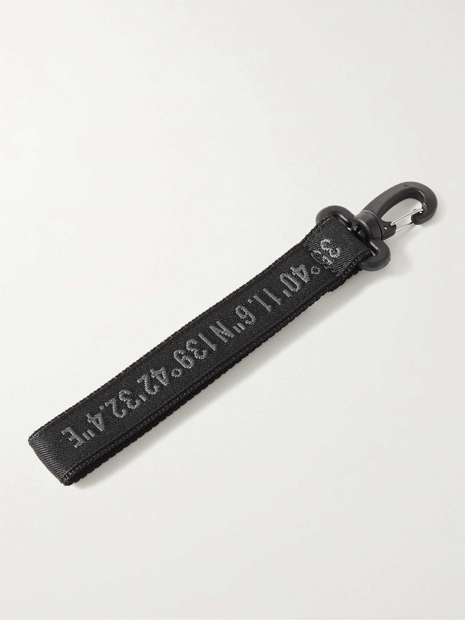 Logo-Jacquard Webbing Key Fob - 1