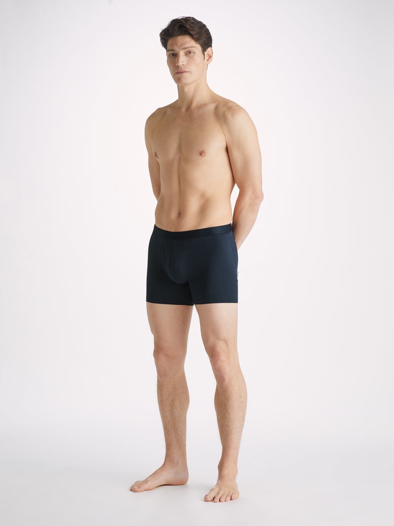 Derek Rose Men's Trunks Jack Pima Cotton Stretch Navy