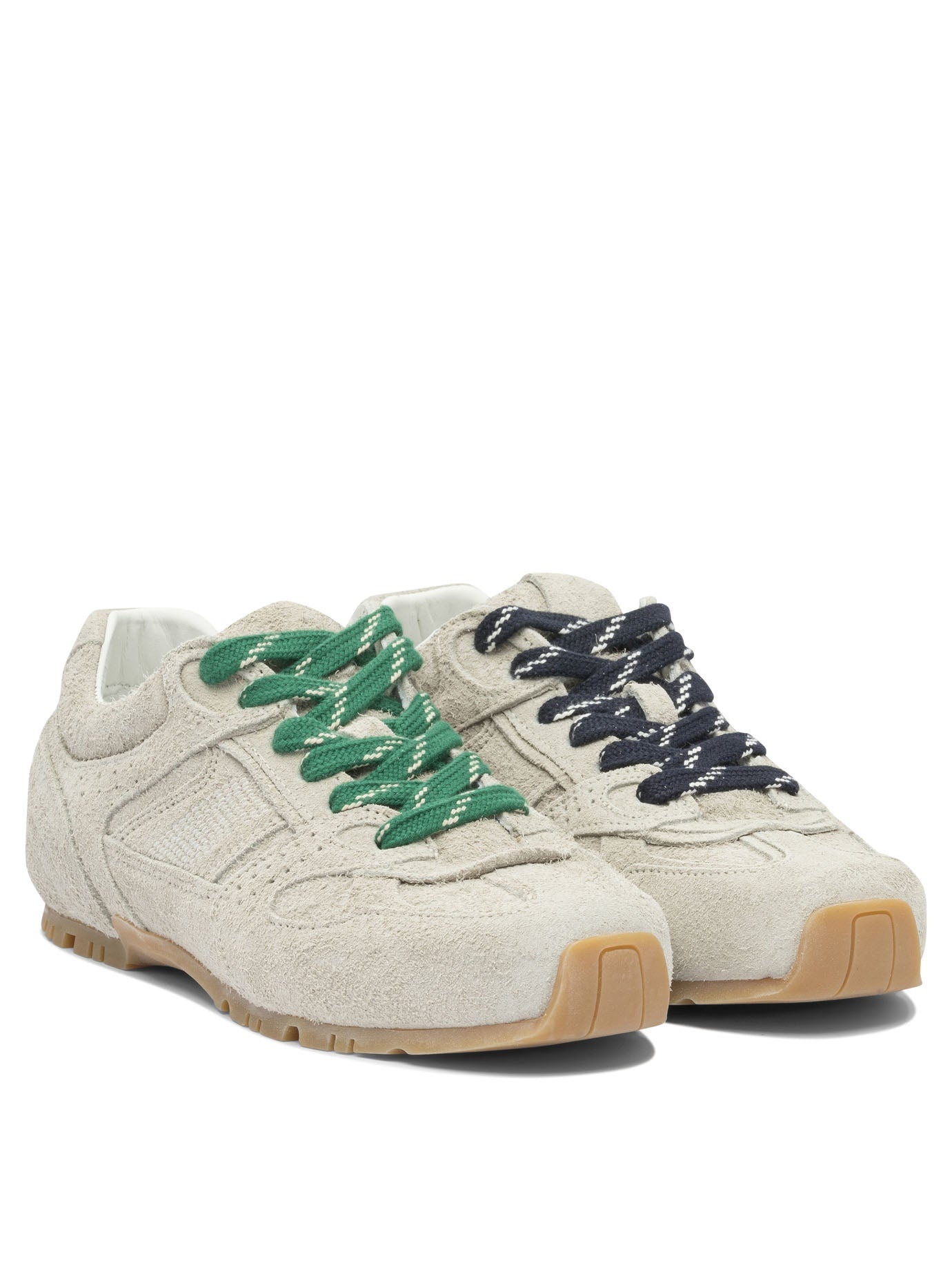 Alohas - Alohas Tb.56 Suede Fuzzy Light Grey Leather Sneakers - 2