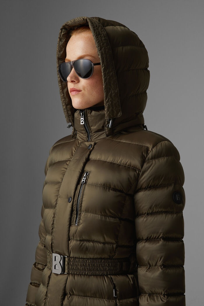 Nicole Down coat in Olive green - 5