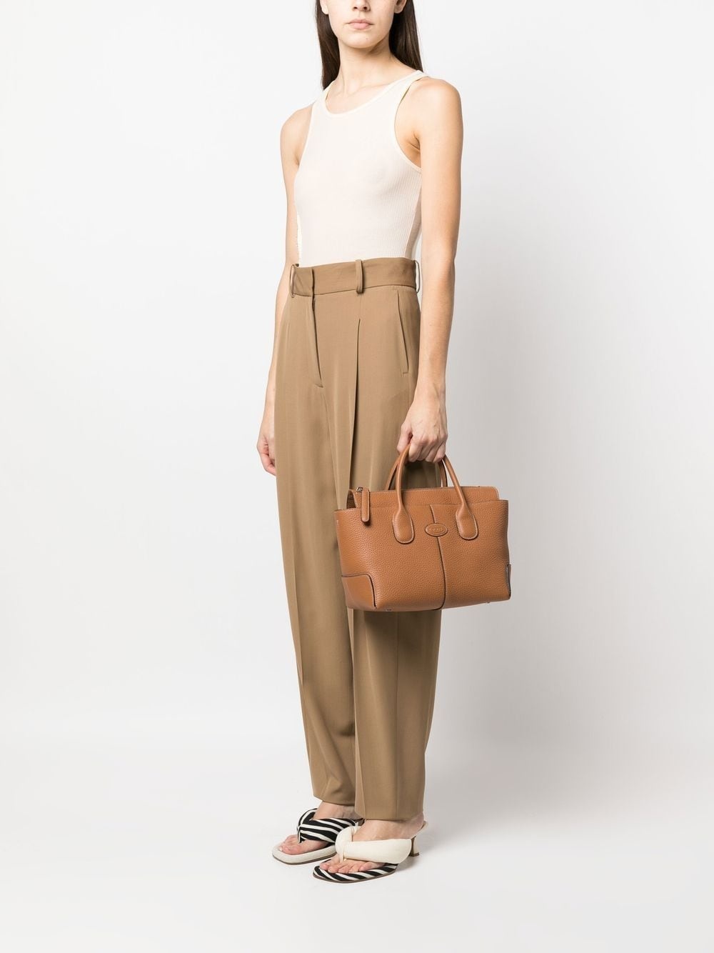 leather tote bag - 2