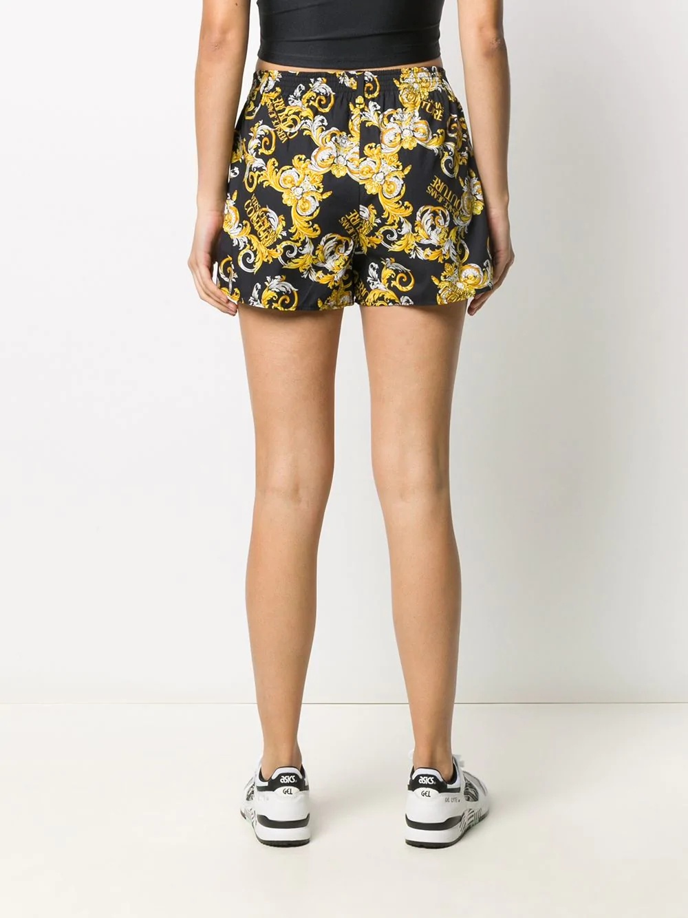 filigree print shorts - 4