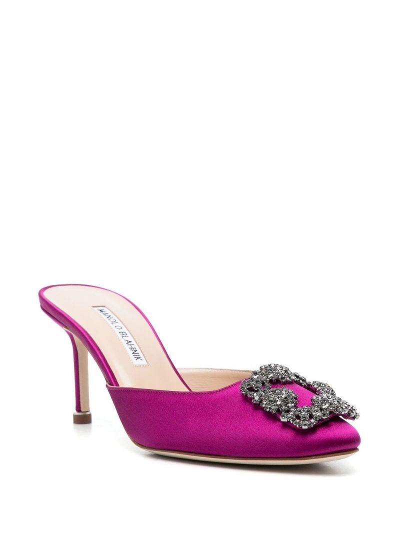 Hangis crystal-embellished mules - 2