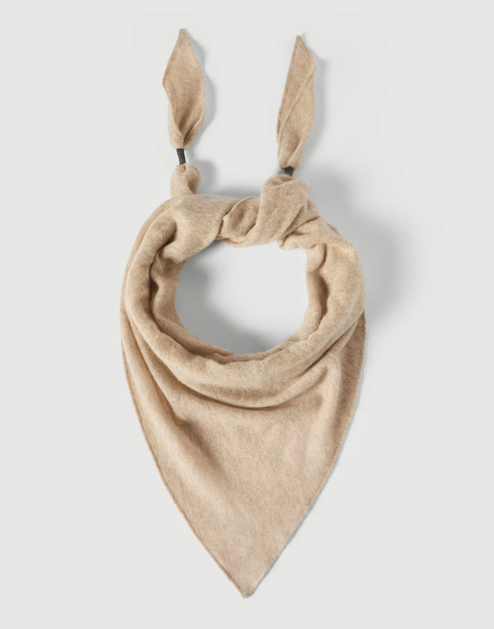 Cashmere scarf with shiny details - 1