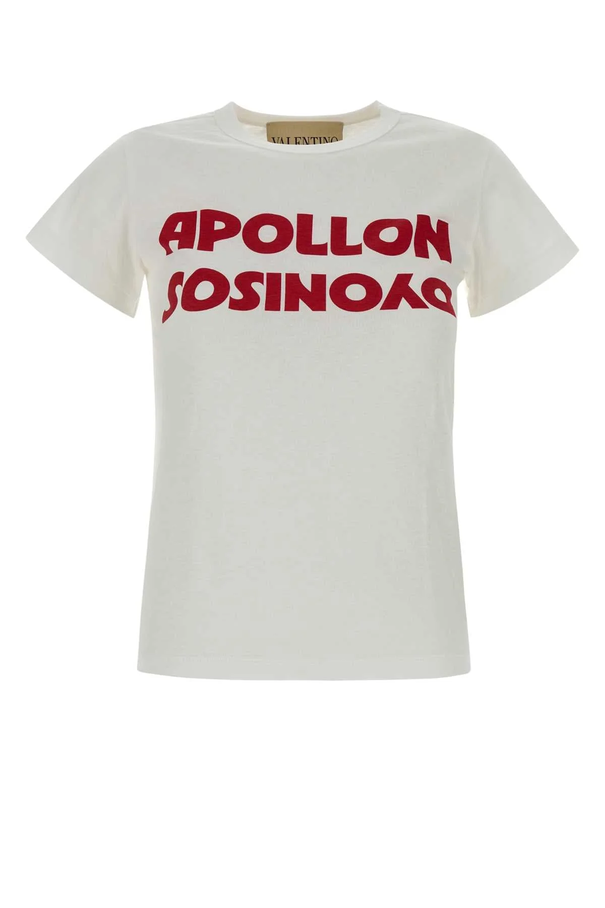 Valentino Garavani Women White Cotton T-Shirt - 1