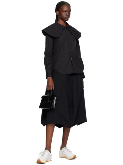 Comme des Garçons Comme des Garçons Black Paneled Midi Skirt outlook