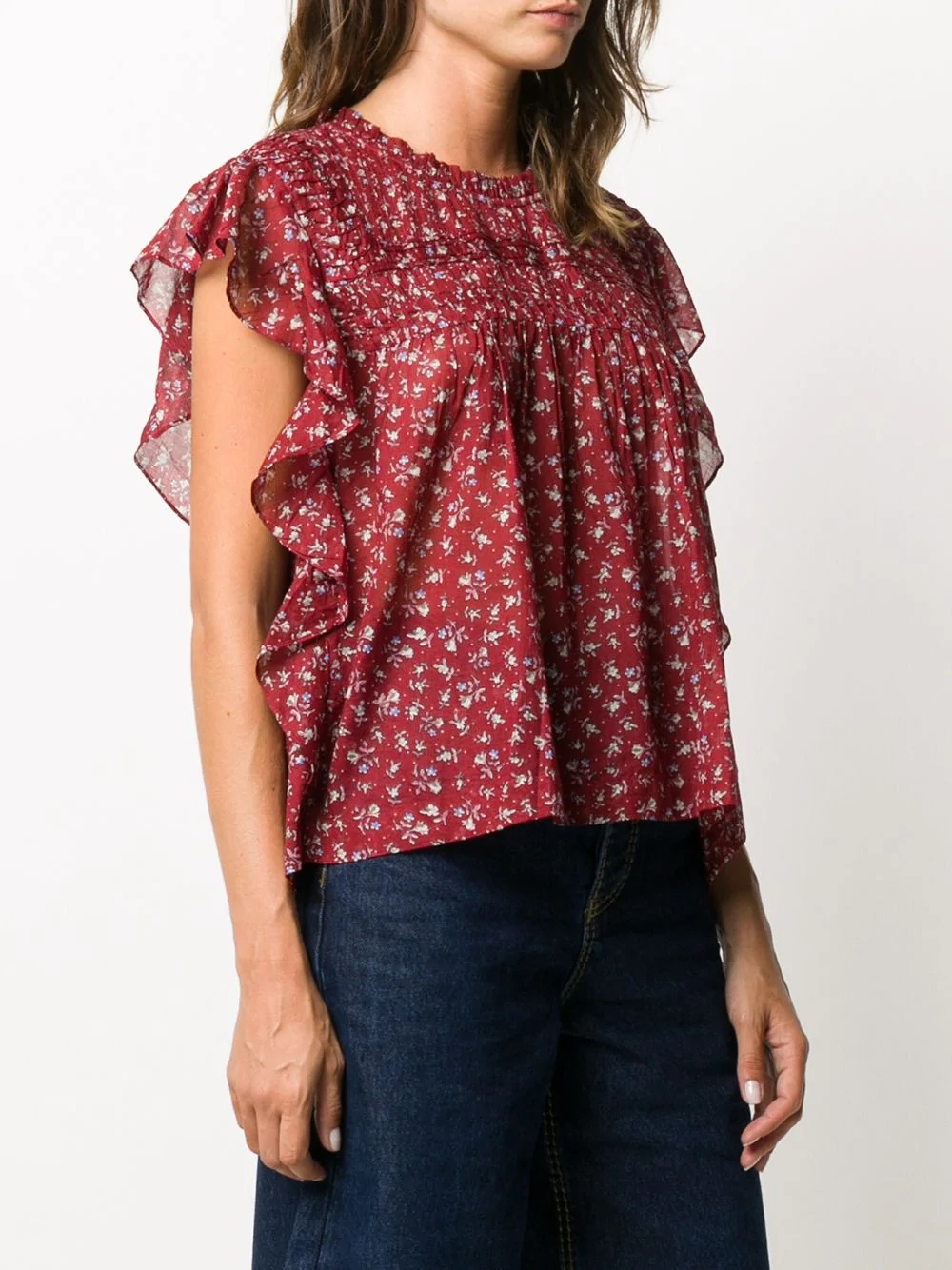 floral print blouse - 3