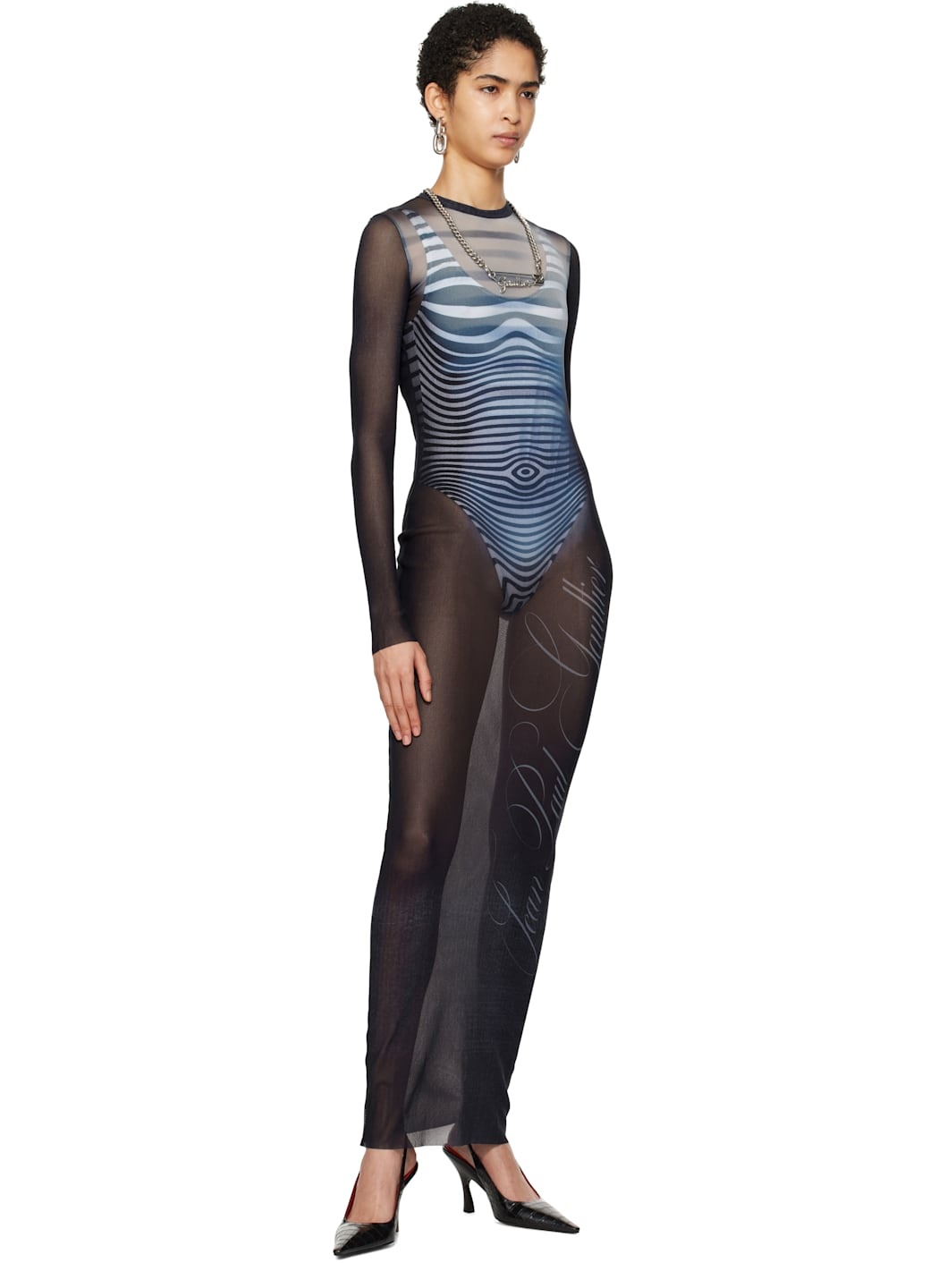 Navy 'Le Mâle' Maxi Dress - 4
