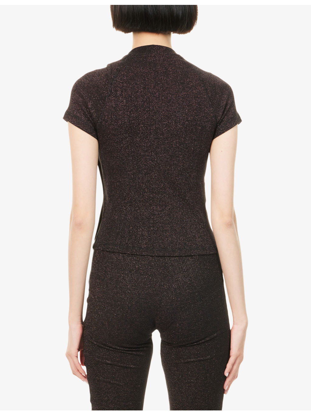 Rib Embroidered-Logo Cotton-Blend Top - 4