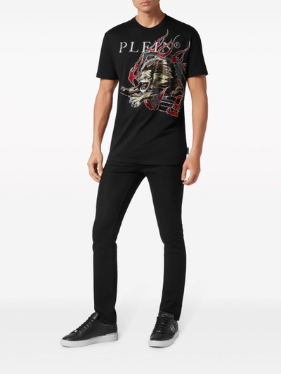 PHILIPP PLEIN rhinestone-embellished cotton T-shirt outlook