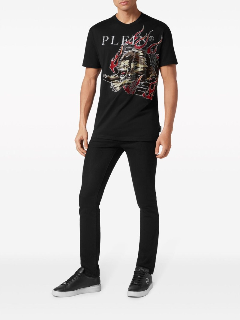 PHILIPP PLEIN rhinestone-embellished cotton T-shirt outlook