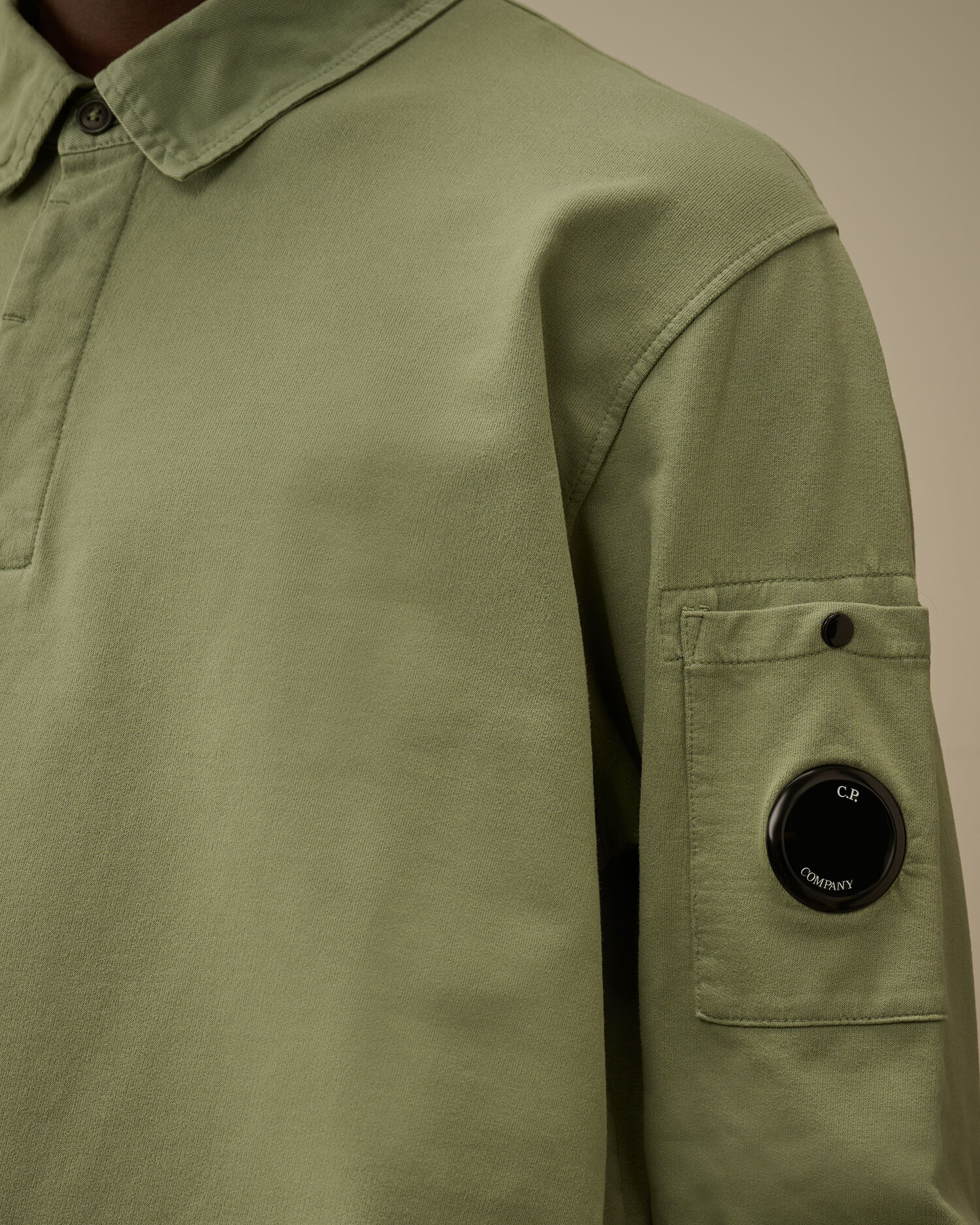 Light Fleece Polo Sweatshirt - 6
