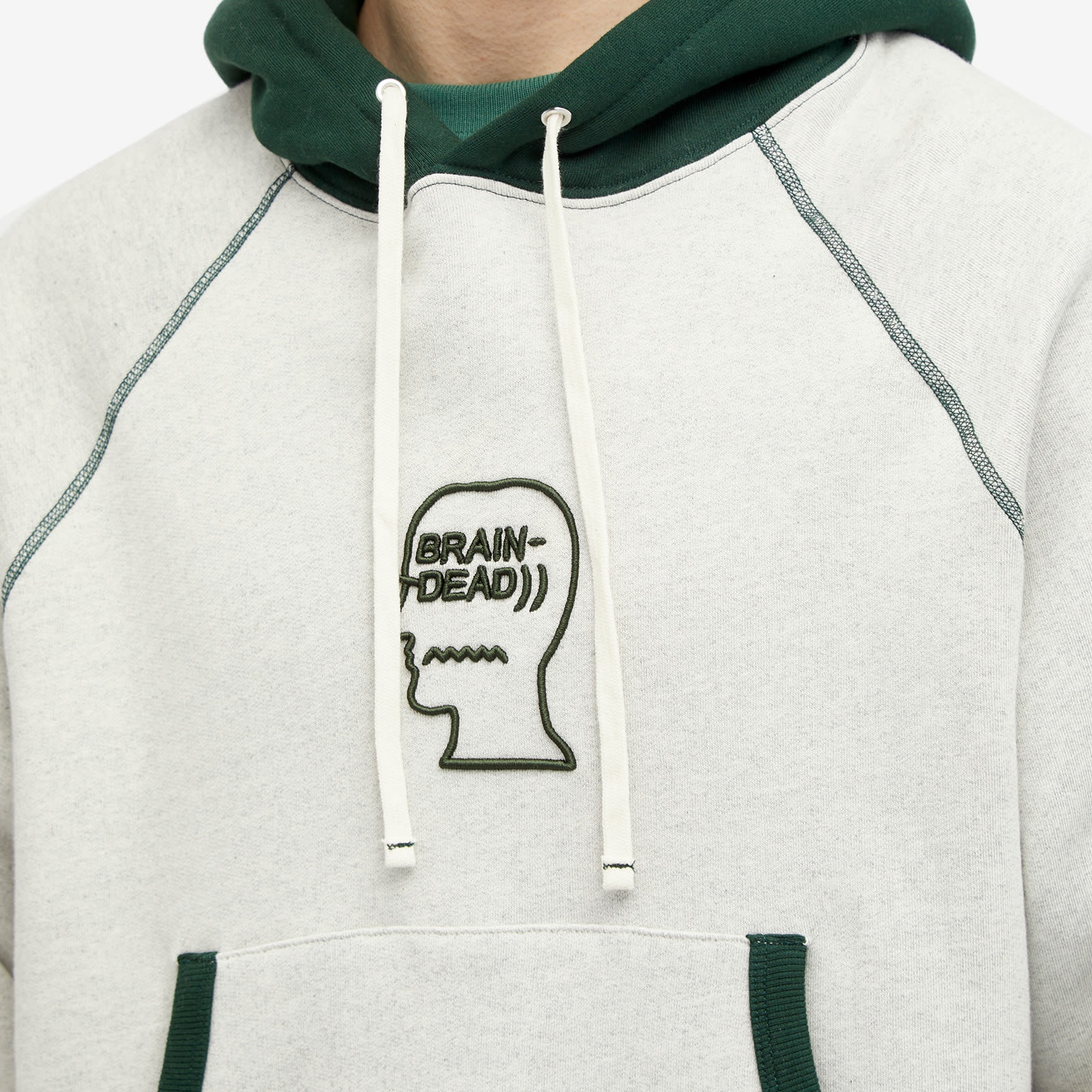 Brain Dead Logo Head Raglan Hoodie - 5