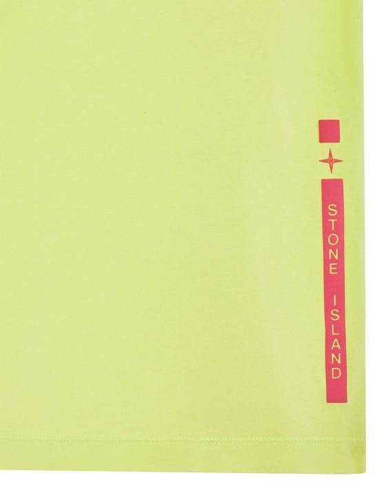 2NS84  30/1 COTTON JERSEY 'MICRO GRAPHICS THREE' PRINT_GARMENT DYED LEMON - 4