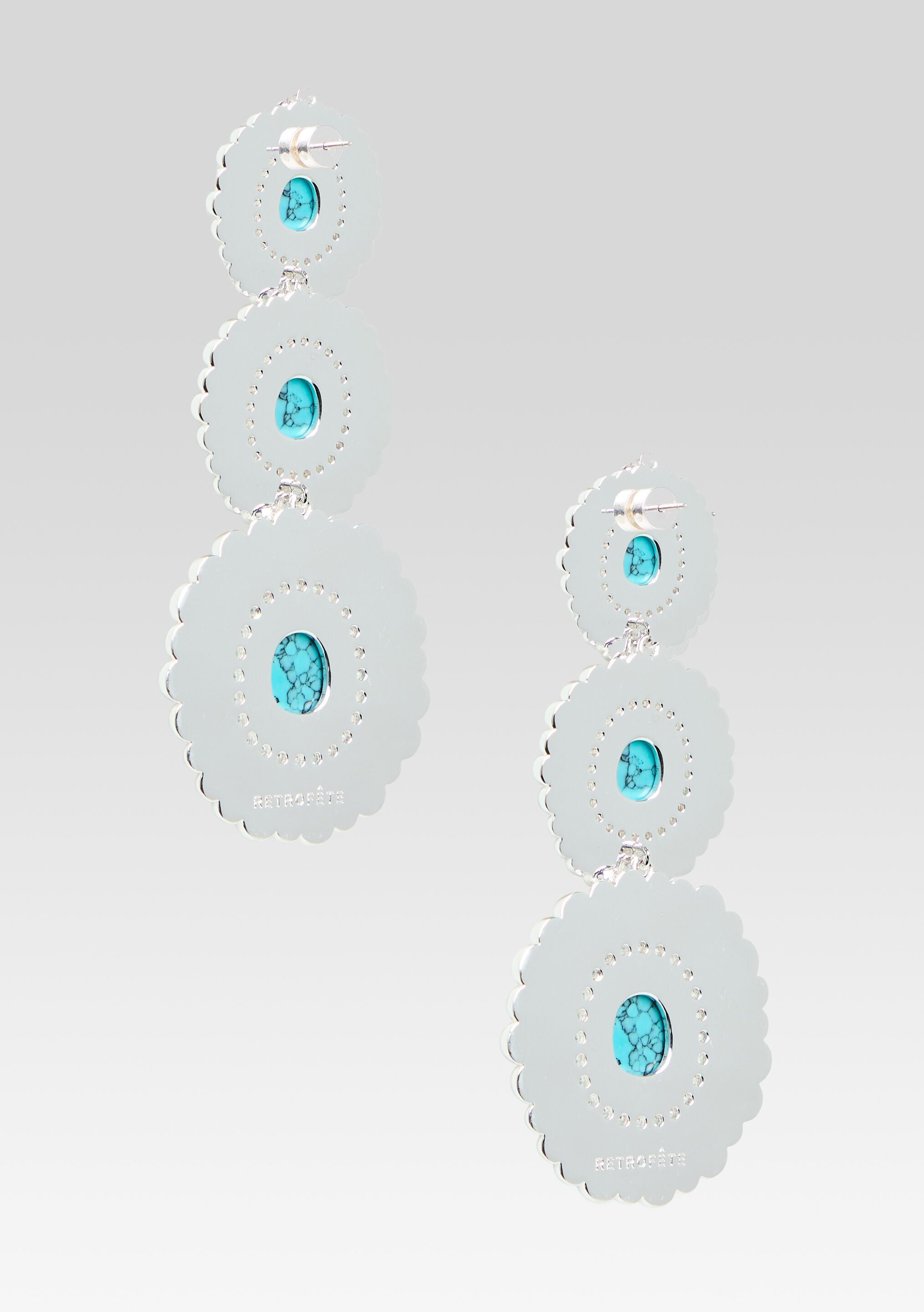 ORABELLA TURQUOISE EARRINGS - 4