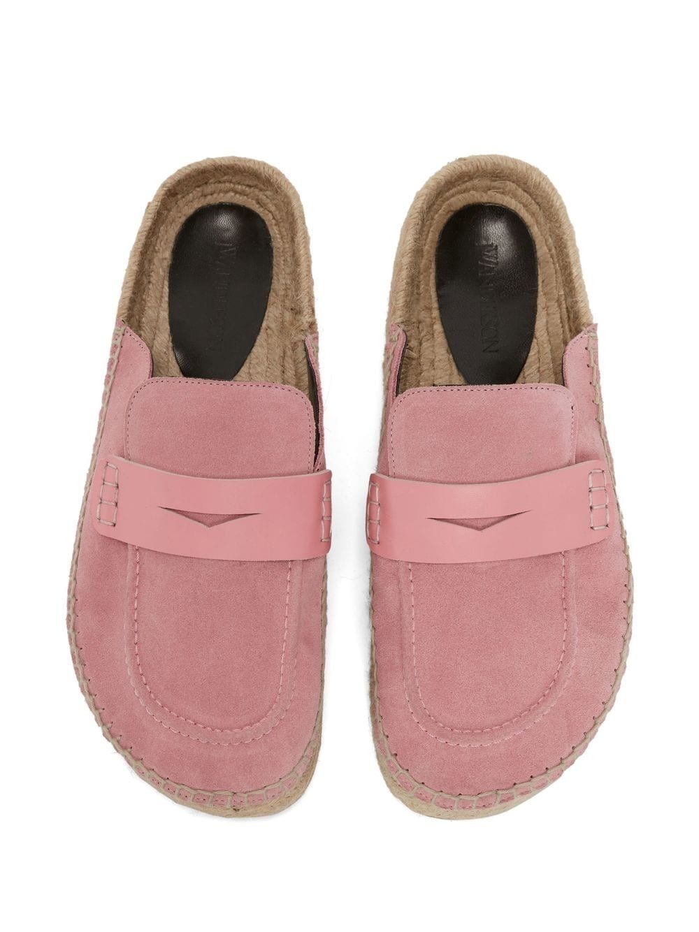 suede espadrille loafers - 4