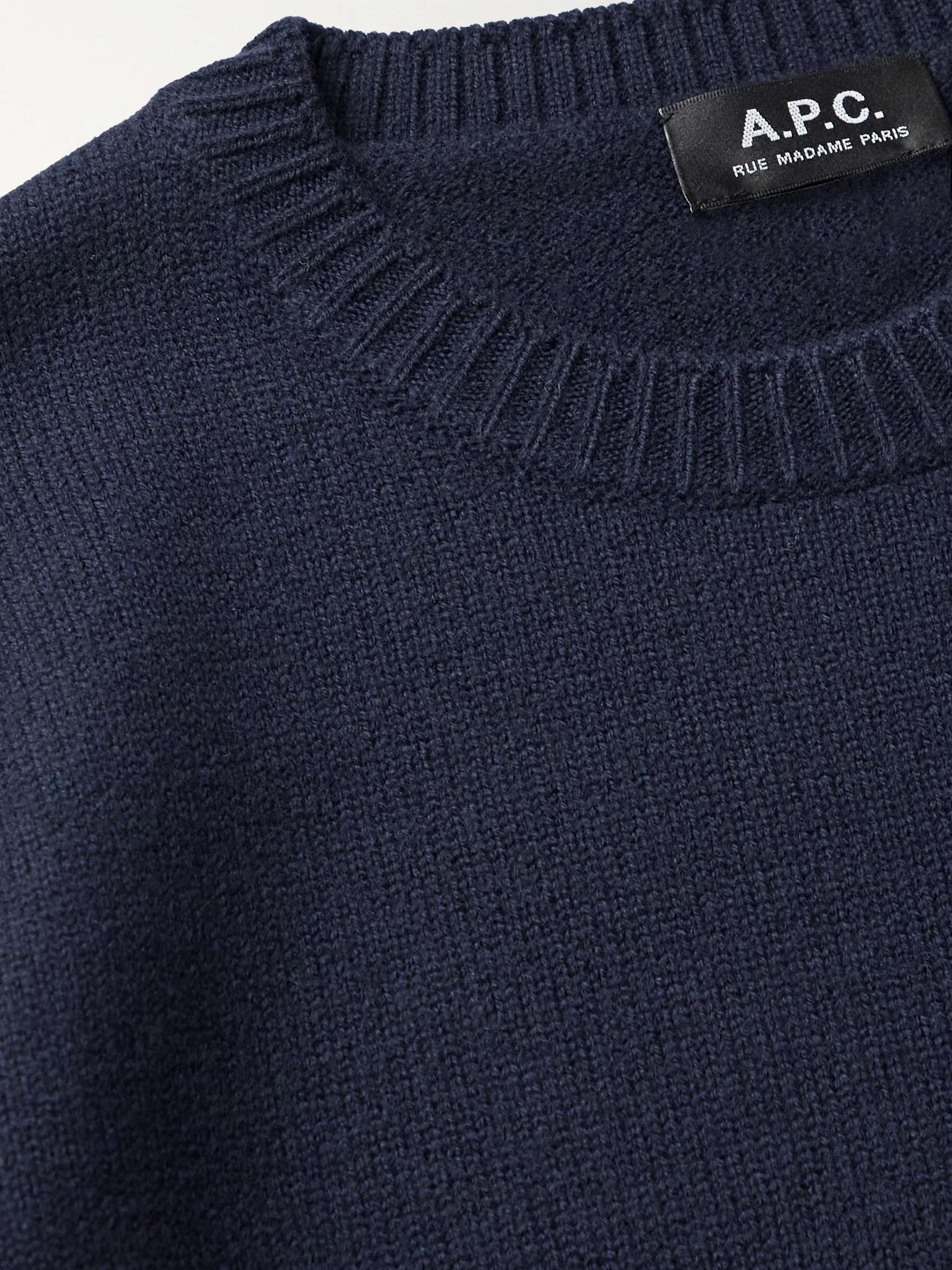 Logo-Jacquard Wool Sweater - 5